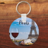 パリのカフェで2杯 キーホルダー (正面)