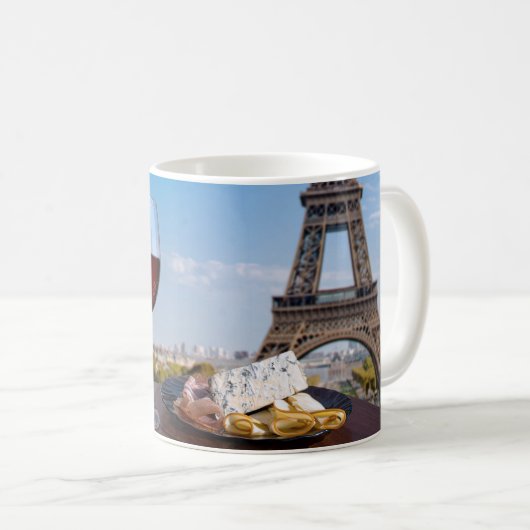 パリのカフェで2杯 コーヒーマグカップ (正面右)
