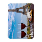 パリのカフェで2杯 マグネット (縦)