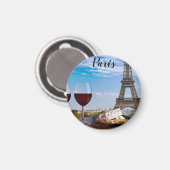 パリのカフェで2杯 マグネット (正面/裏面)