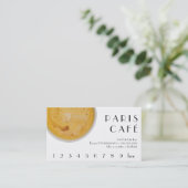 パリのカフェのコーヒー飲み物のロイヤリティ/パンチカード ロイヤリティカード (スタンド正面)