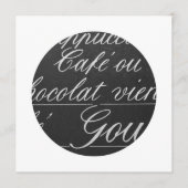 パリのカフェの黒板メニュー印 メニュー (正面)