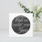 パリのカフェの黒板メニュー印 メニュー (スタンド正面)