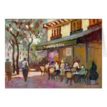 パリのカフェカード