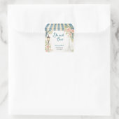 パリのカフェ彼女はウィブライダルシャワーと述べた スクエアシール (バッグ)