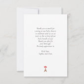 パリのカフェ・ブーランジェリー・ウォーターカラー サンキューカード (裏面)