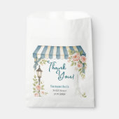 パリのカフェ 彼女はイエスと言った ブライダルシャワー フェイバーバッグ (正面)