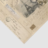 パリのカラスの地球のフランスのな郵便はがきのティッシュペーパー 薄葉紙 (詳細)