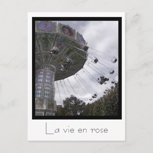 パリのカルーセル振り子ポストカード ポストカード (正面)