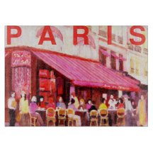 パリのガラスまな板