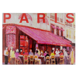 パリのガラスまな板 カッティングボード