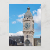 パリのガールドリヨンの時計塔 ポストカード (正面)