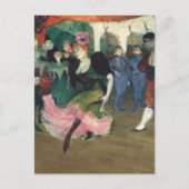 パリのキャバレーの精神、情熱のダンス ポストカード (正面)