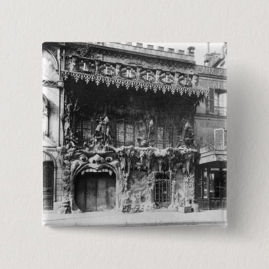 パリのキャバレーde 「l'Enfer」 缶バッジ (正面)