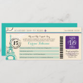 パリのキンセニアラ 招待状 (正面/裏面)