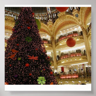 パリのクリスマスのポスター ポスター