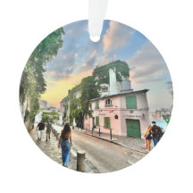 パリのクリスマスツリーの装飾(両面)