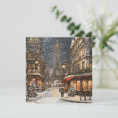 パリのクリスマス：きらびやかなエッフェルタワーレーン シーズンカード (スタンド正面)
