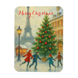 パリのクリスマス エッフェル塔 冬の景色 マグネット
