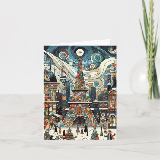 パリのクリスマス カード (正面)