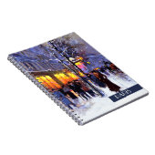 パリのクリスマス。クリスマスプレゼント手帳 ノートブック (右側)