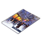 パリのクリスマス。クリスマスプレゼント手帳 ノートブック (左側)