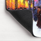 パリのクリスマス。クリスマスプレゼント マウスパッド (コーナー)