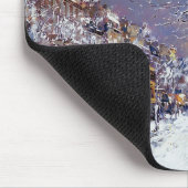 パリのクリスマス。クリスマスプレゼント マウスパッド (コーナー)