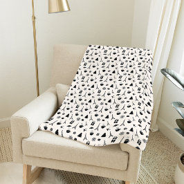 パリのクリスマス |パターン（の模様が）ある | フリースブランケット