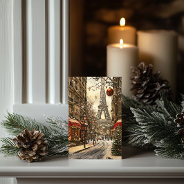 パリのクリスマス：フェスティバルエッフェルタワーBoulevard シーズンカード