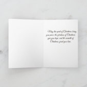パリのクリスマス、プードルの休日 シーズンカード (内部)
