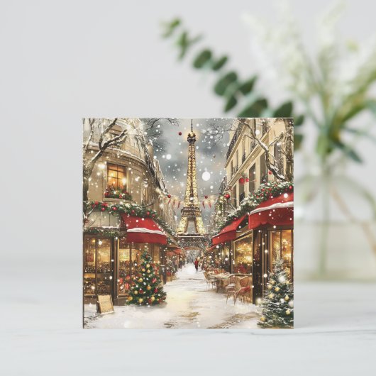 パリのクリスマス:ホリデーチャームオンエッフェルアベニュー シーズンカード (スタンド正面)