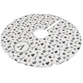 パリのクリスマス |モノグラムの | フェイクリネンツリースカート (アングル)