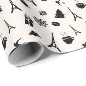 パリのクリスマス ラッピングペーパー (ロールコーナー)
