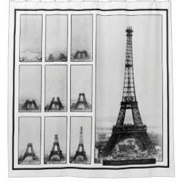 パリのグスタフエッフェル塔の建築 シャワーカーテン
