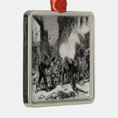 パリのコミューン: Issyのバリケード メタルオーナメント (右)