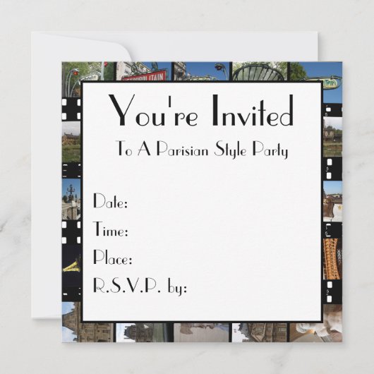 パリのコレクションの招待状 招待状 (正面)