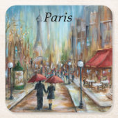 パリのコースター スクエアペーパーコースター (正面)