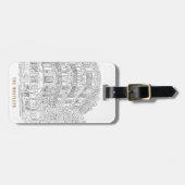 パリのコーナーカスタマイズ可能な荷物タグ ラゲッジタグ (正面横)