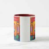 パリのコーヒー・マグの2のためのテーブル マグカップ (中央)