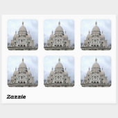 パリのサクレクール・クールの景色を見たシール スクエアシール (シート)