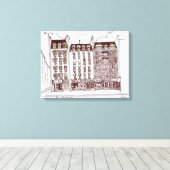 パリのサンジェルマンデプレ キャンバスプリント (インサイチュ (ウッドフロア))