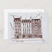 パリのサンジェルマンデプレ ポストカード (正面/裏面)