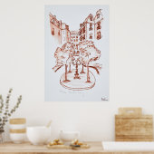 パリのサンジェルマン・デ・プレ教会フルステンバーグ ポスター (キッチン)