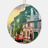 パリのサンセットクリスマスツリーの装飾 セラミックオーナメント (左)