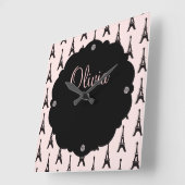 パリのシックな柱時計 スクエア壁時計 (傾斜)