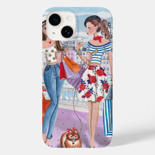 パリのショッピングファッションガール | iPhone 7 Plus ケース Case-Mate iPhoneケース (裏面)