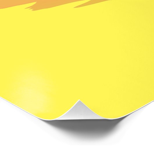 パリのスカイラインサンセットウォールアートポスターが大好き ポスター (コーナー)