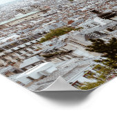 パリのスカイライン写真 ポスター (角)