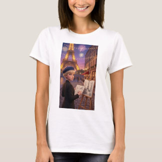パリのスケッチブック 花火の夜 Tシャツ